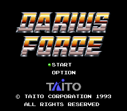 Darius Force (Japan) Title Screen